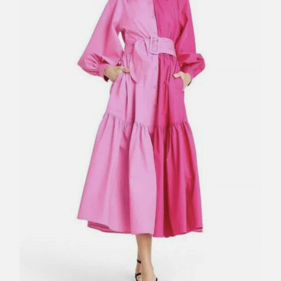 Christopher Rogers Two- Toned Pink Dress - Picture 4 of 4